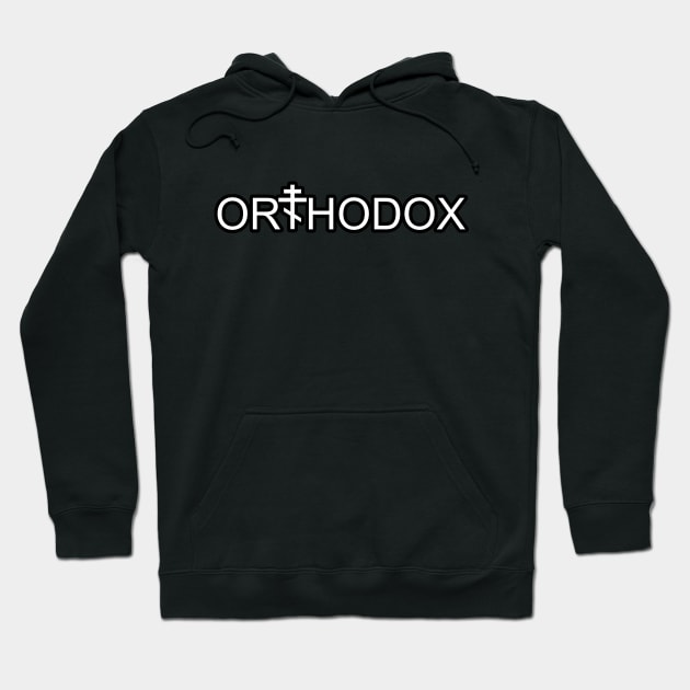 Orthodox Cross Word Hoodie by sofianeedsjesus